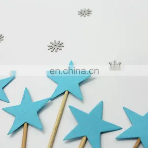 Blue Stars Cupcake Topper Birthday Party Cake Decorations thumbnail-5
