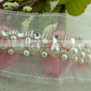 New Design Fashion Beads Crystal Decorative Trim Wholesale, Trimmings for Dresses thumbnail-4