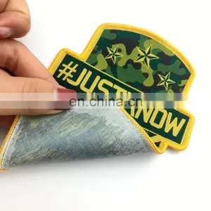 Custom Garment Patch Label Iron on Backing Woven Patch for Clothing thumbnail-6