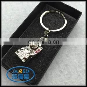 Cute Animal Dog Metal Keychain Chrome Cartoon Cat Keyring thumbnail-6