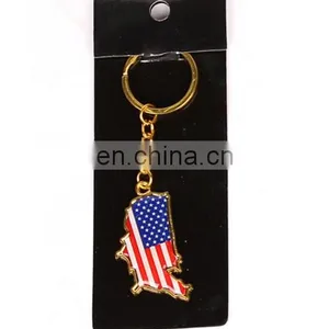 Color Enamel Country Flag Map Logo Keychains Custom Football Team Logo Keychains Fan's Gifts 2018 World Cup Game Gifts thumbnail-1
