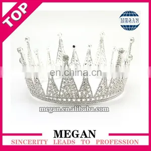 Hair Accessories Ladies Rhinestone Princess Crown Bridal Crystal Tiara Crown thumbnail-6