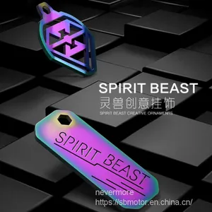 Spirit Beast Motorcycle Modified Keychain Colorful 304 Stainless Steel L1 thumbnail-1