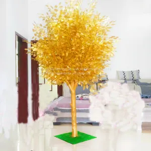 Fiberglass Trunk Golden Artificial Banyan Tree for Decoration thumbnail-3