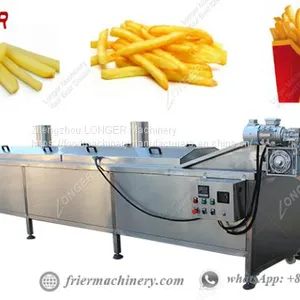 Commercial Industrial Continuous Frying Machine For French Fries Hot Sale thumbnail-3