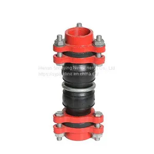 Twin Sphere Thread Union Rubber Expansion Joint thumbnail-1