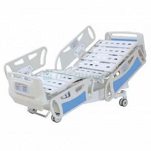 AG-BY008 Medical Furniture Five Functions Fully Electric Hospital Bed With 10-part Steel Bed Board thumbnail-1