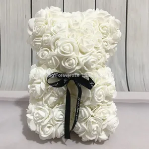 Factory Wholesale Valentine′s Day Gift PE Foam Rose Flower Teddy Bear thumbnail-3
