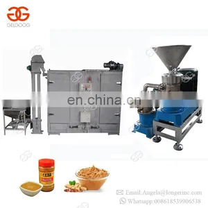 Hot Sale Automatic Continuous Groundnut Peanut Butter Making Machine Hummus Sauce Sesame Tahini Production Line thumbnail-5