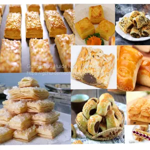 Commercial High-productivity Short Bread Pastry Reversible Puff Processing Machine Dough Sheeter Snack Extruder Making Machine thumbnail-3