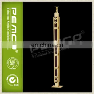 Indoor/ Interior Metal+wood Stair Railing thumbnail-1