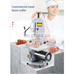 Electric Commercial Band Saw Frozen Fish Meat Cutting Machine / Kitchen Equipment Bone Saw/ Portable Meat Saw Machine thumbnail-7
