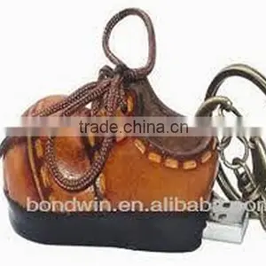 Shoes Leather 16MB-32GB Usb Flash Drive/usb Flash Memory thumbnail-2