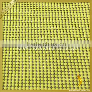 Yellow Rhinestone Hotfix Diamante Mesh Trimming Adhesive Crystal Net Mesh FRM-171 thumbnail-2
