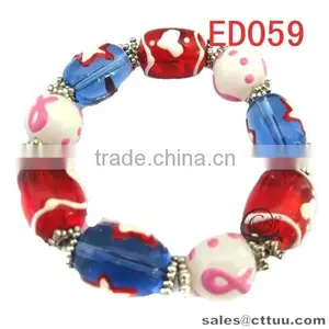Kids Colored Enamel Bracelet With Charm thumbnail-5
