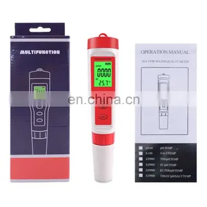 TDS/EC/pH Meter With Temp Water pH Meter 4 in 1 pH and Conductivity Moisture Temperature Sensor thumbnail-4