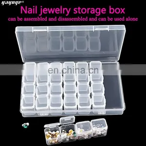 Nail Decoration Nail Dry Flower Resinstone Container Box Tools Container thumbnail-5