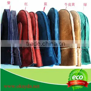 2015 Fashion Design Double Face Sheepskin Glove thumbnail-1