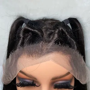 KHH Hot Selling HD Lace Frontal Wig , Transparent HD Lace Frontal Wig, Cuticle Aligned Human Hair HD Lace Frontal Wig thumbnail-1
