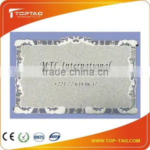 Frost Finished Silver Metal Cards thumbnail-1