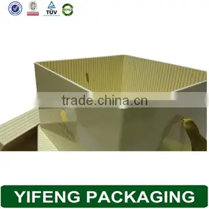 Packaging Round Cardboard Hat Boxes for Flowers With Handles thumbnail-6