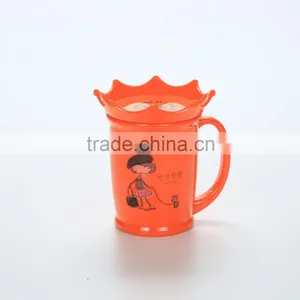 Reusable Cartoon Plastic Cups --Orange thumbnail-1