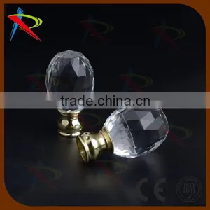 Adjustable Modern 19mm Metal Meeting Room Window Curtain Pole Finial thumbnail-3