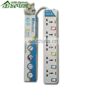 Yiwu 13A Power Socket 3M 4 Gang Lead Cords Universal Power Extension Socket thumbnail-3