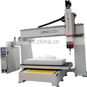 Table Moving Type 5 Axis Cnc Router for Wood Foam Stone Mould Sculpture Statue thumbnail-1