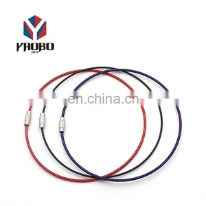 Good Material Personalized Wire Ring For Lots Of Keys Rings Clasps Stainless Steel Key Holder With Screw thumbnail-4