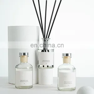 Customized With Gold Foil Box Flower Rattan Sticks 150ml Oil Refills Private Label Reed Diffuser thumbnail-1