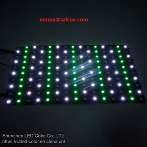 Hot Addressable RGB 5050 2812B SK6812 WS2812B Flex PCB 8x8 8x16 16x16 Individual Colorful Digital LED Matrix Display Panel thumbnail-1