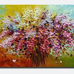 DIY Hand-painted Oil Painting Rose Oil Painting Home Decoration thumbnail-2