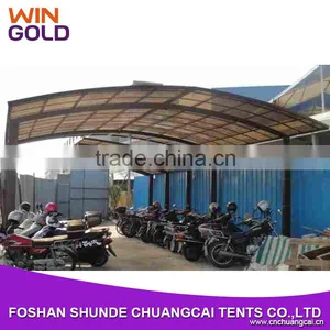 Commercial New Design 6x4m Aluminum Carport Car Shade Tent for Car Cover Parking thumbnail-1