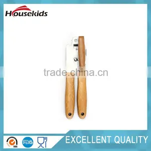 Can Opener - Stainless Steel With Bamboo Wood Handle thumbnail-1
