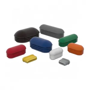 Tube Ending Oval Elliptical Flat Arched Tube Insert End Plug Domed Head Top Plastic Oval Pipe Plug thumbnail-1