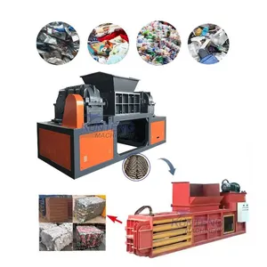 Waste Treatment Machinery Waste Crusher Machine Waste Shredder and Baler EPC thumbnail-1