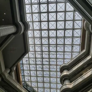 Stadium Grid Structure, Grid Structure Processing, Large-span Glass Skylight, Atrium Glass Roof Canopy thumbnail-1