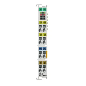 Beckhoff EL3632 EtherCAT Terminal 2-Channel IEPE Vibration Sensor Input Module 16-bit 50 Ksps Condition Monitoring thumbnail-1
