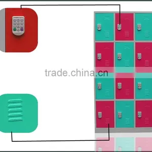 New Arrival Supermarket Metal Lockers Digital Keypad Lock Lockers 12 Doors Intelligent Locker thumbnail-4