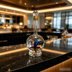 Hand‑blown Lead‑free Glass Decanter With Eagle Sculpture. Direct‑sale Premium Bottle for Whiskey, Brandy and Spirits. thumbnail-3