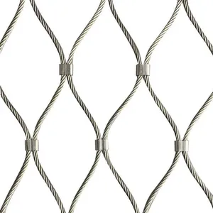 Customized Safety Kids Outdoor Playground Climbing Net With 5mm Galvanized Steel Cable, 2.5m Height, Powder Coated Frame thumbnail-4