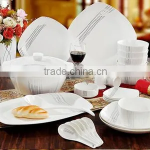 56 Pcs Lastest Design Household Antique Porcelain Dinner Plate Set thumbnail-1