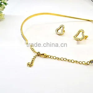 Fashion Jewelry Diamond Heart Shape African Beads Jewelry Set Supplier's Choice thumbnail-3
