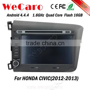 Wecaro Android 4.4.4 Car Dvd Player High Quality 8 for Honda Civic Navigation System OBD2 Playstore 2012 2013 thumbnail-6