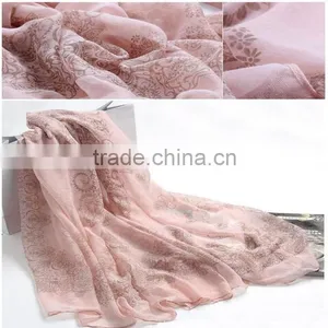 2015 Fashion Ladies New Design Custom Stripe Scarf Wholesale for Charming Ladies thumbnail-2