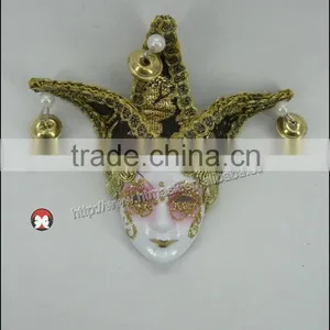 Decorative Hand Painted Ceramic Masquerade Face Mask Wall Decor thumbnail-1