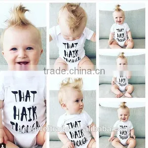 2016 New Design Ins HEY MA Baby Romper Plain White Children Clothes Toddlers Romper Suit thumbnail-3