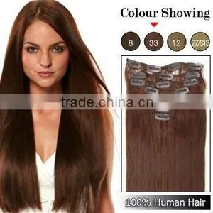 Natural Remy Human Hair Clip In Hair Extensions thumbnail-1