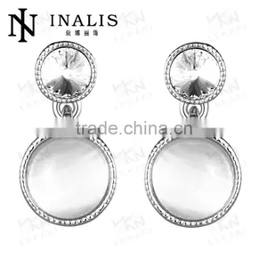 Lekani Cateye With Diamond 18K Gold Fashoin Elegant Earring thumbnail-4